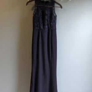 Lulu's Formal Maxi Dress with Lace